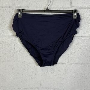 Anne Cole Women's Plus Size Live in Color Convertible Swim Bottom, Blue 24W